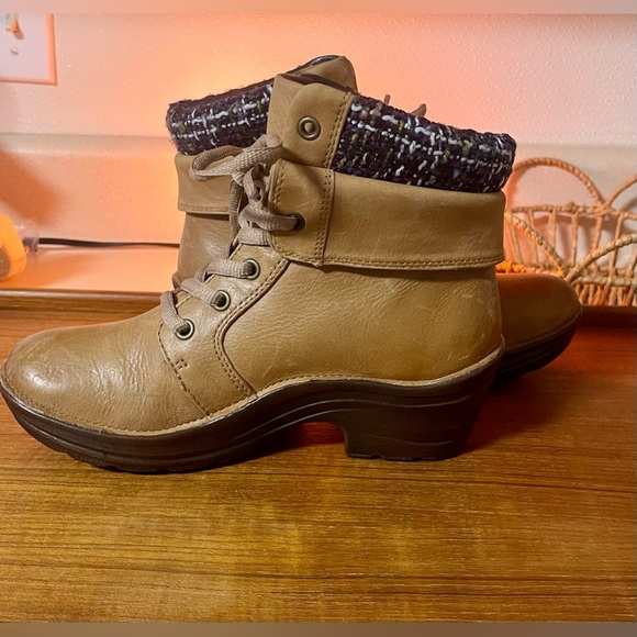 Bionica Women Romulus Ankle Boots 4572005 Camel Tan Wool & Leather Upper Size 7M - Picture 8 of 9